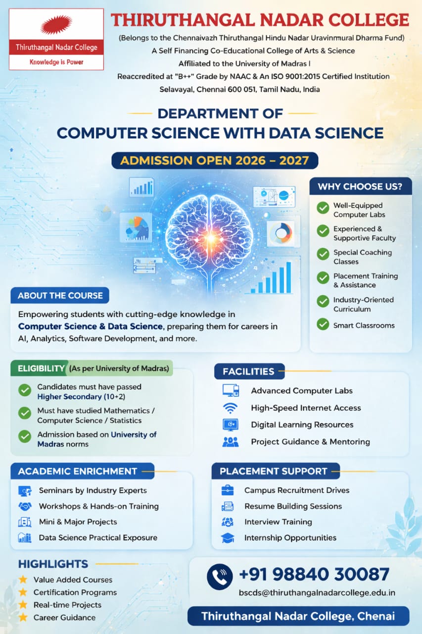 B.Sc Computer Science with Data Science